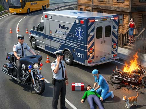 Ambulance Rescue Game Adventure game thumbnail